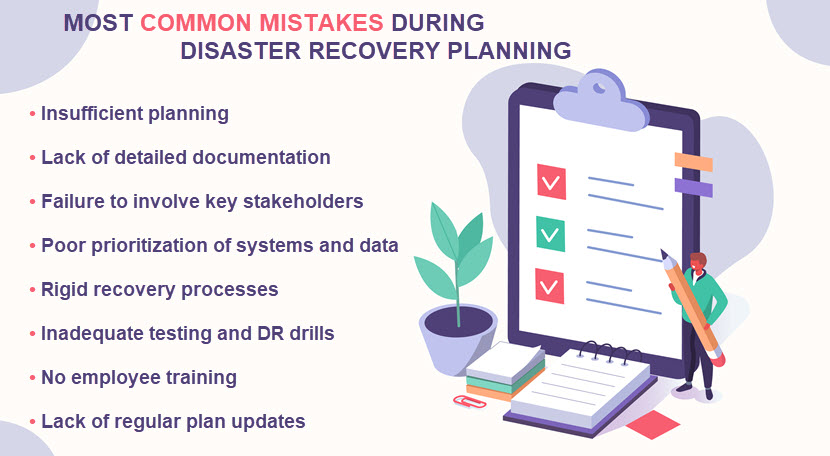 Common mistakes during disaster recovery planning