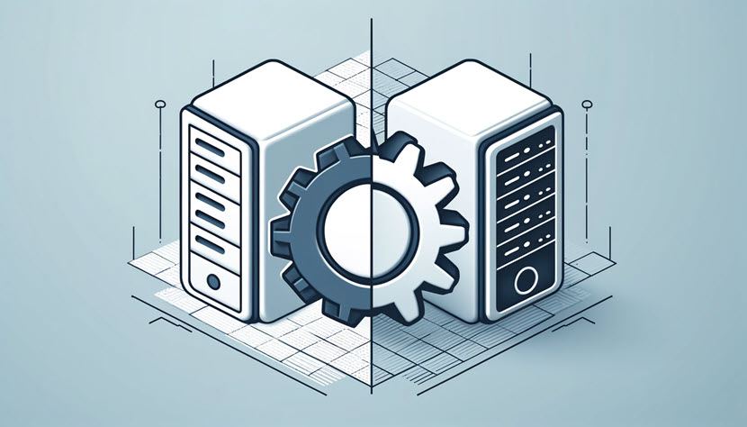 Managed vs. unmanaged server hosting.