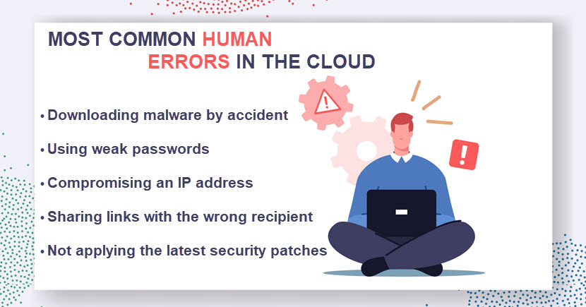 Human errors in cloud computing