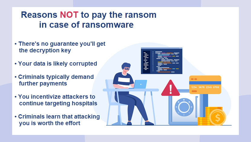Why you should not pay the ransom in case of an ransomware attack