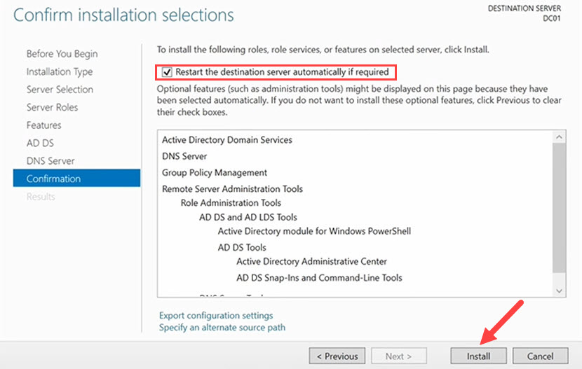 How to install a domain controller (step 6)
