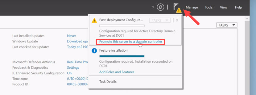 How to install a domain controller (step 7)