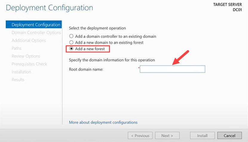How to install a domain controller (step 8)