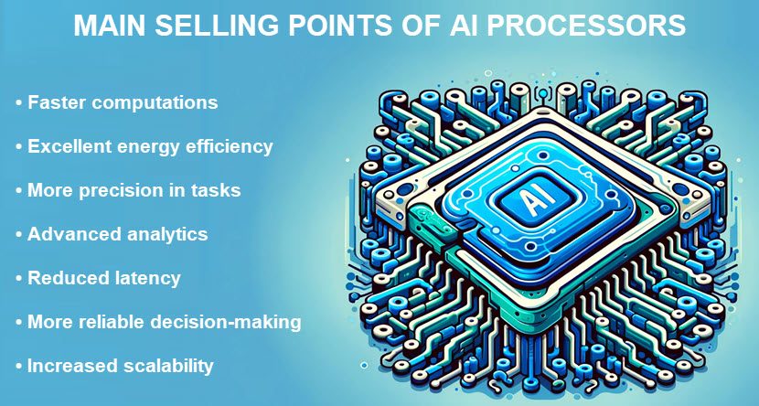 Main benefits of AI processors