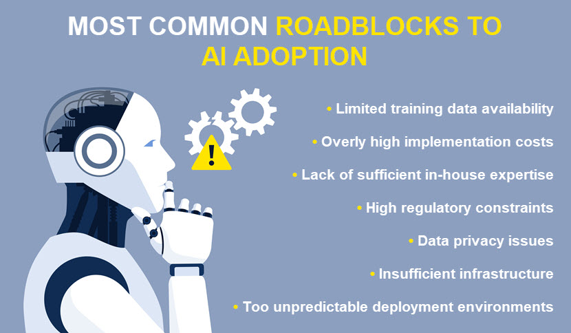 Most common roadblocks for AI adoption