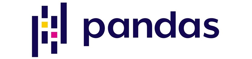 Pandas logo (reviews of machine learning libraries)