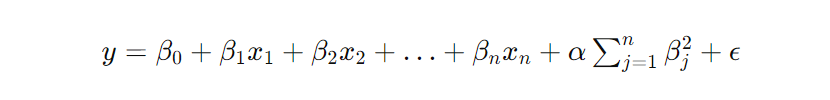 Ridge regression formula