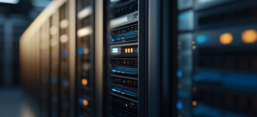An illustration showing a server rack.