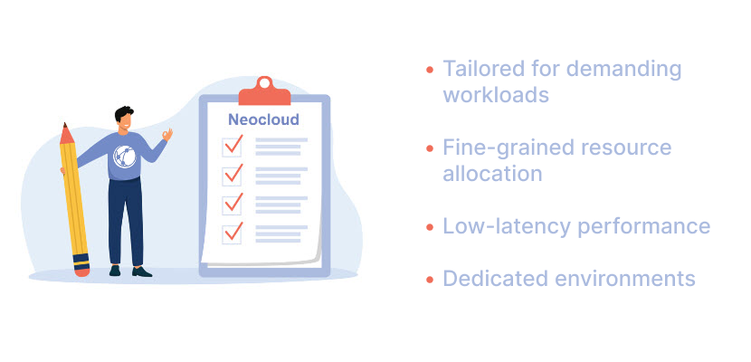 Neocloud characteristics