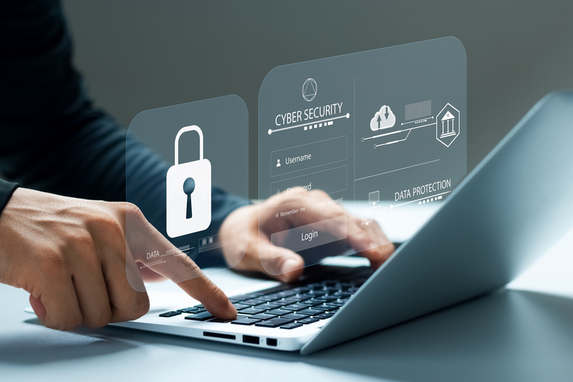 An illustration showing a well-protected computer.