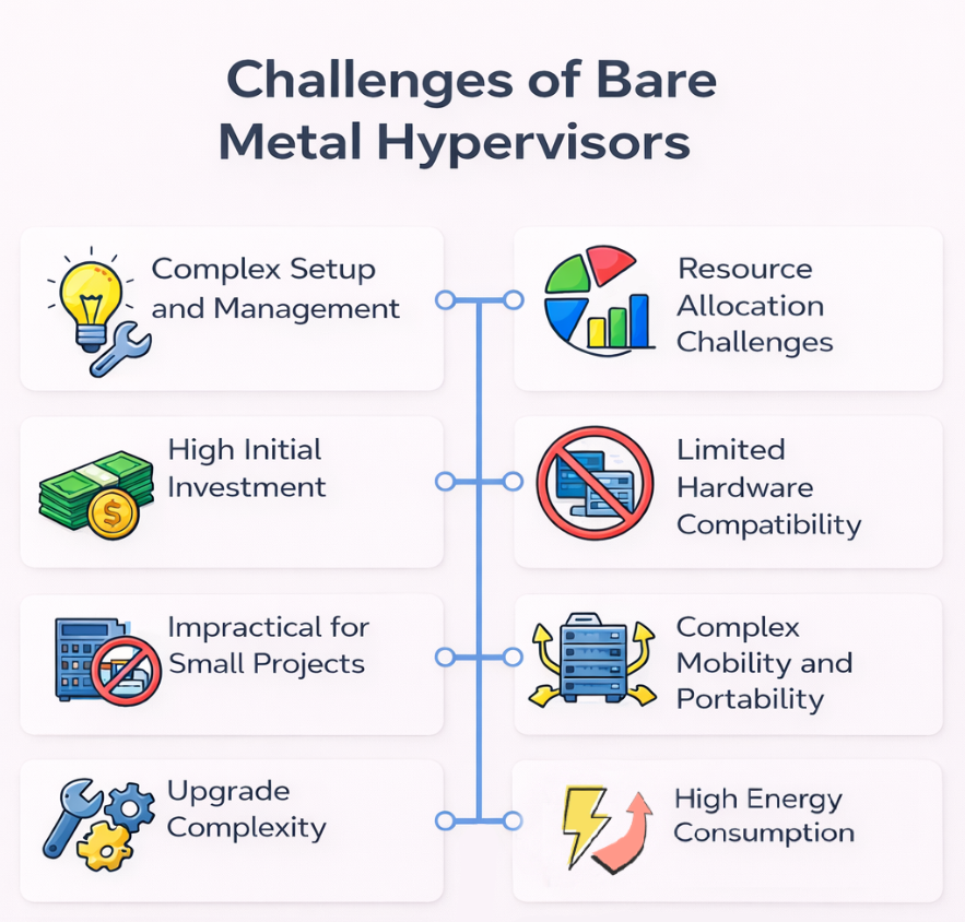 Bare metal hypervisor challenges