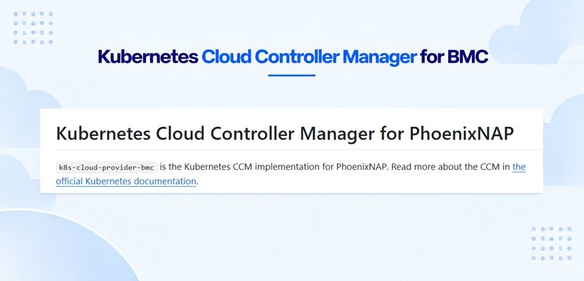 Kubernetes Cloud Controller Manager for BMC: the title and description from the README of the k8s-cloud-provider-bmc GitHub repository.