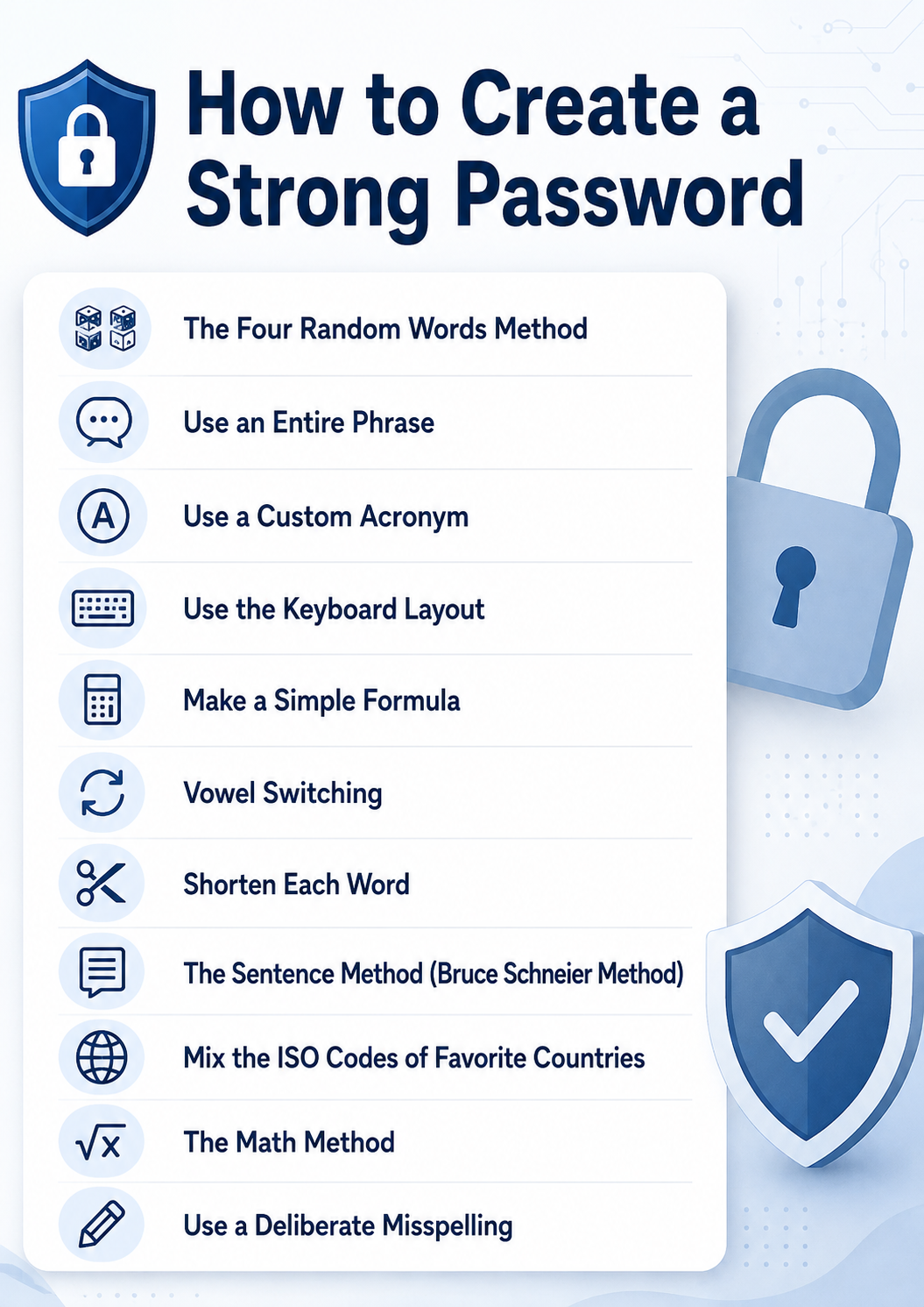 how to create a strong password
