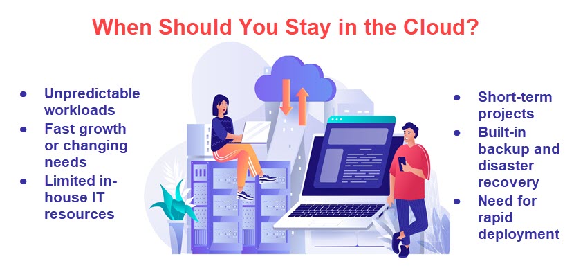 when should you stay in the cloud