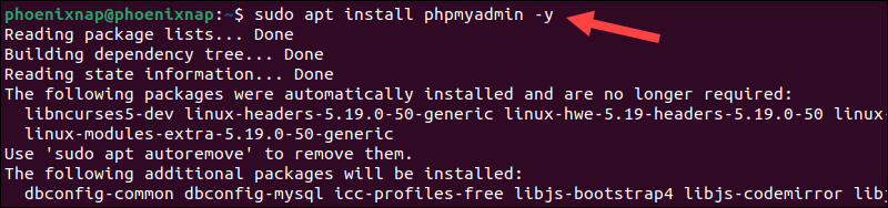 Install phpMyAdmin on Ubuntu.