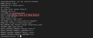 How to Check CentOS or Rocky Linux Version