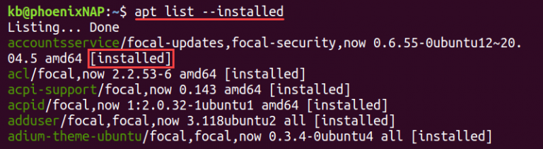 How To List Installed Packages On Ubuntu | PhoenixNAP KB