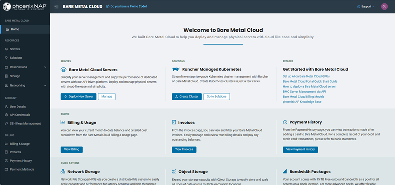 BMC portal Home page