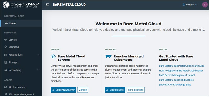 BMC portal Home page 