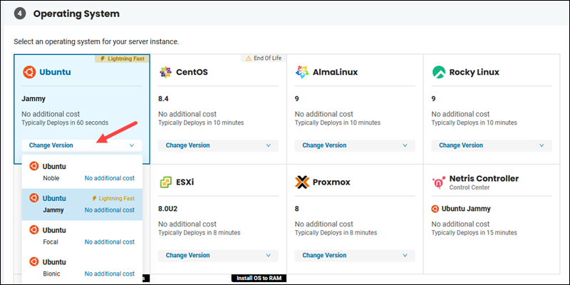 Choosing an OS for the BMC server