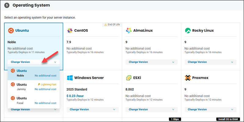 Choosing an OS for the BMC server