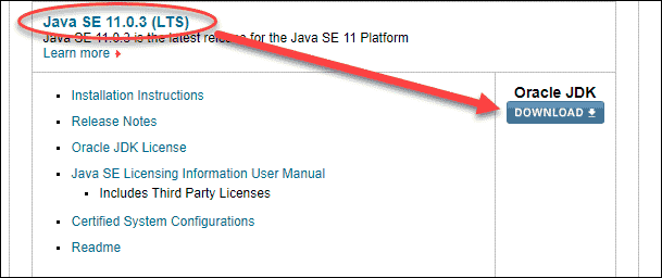 download the .rpm package from the Java SE Downloads page
