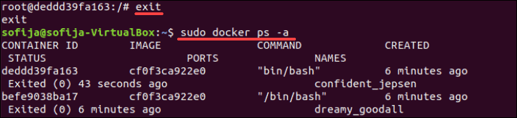 command to list docker containers