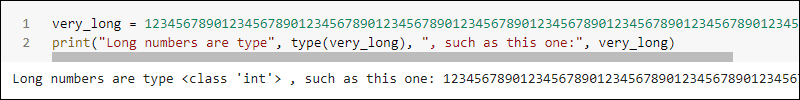 Very long integer in Python