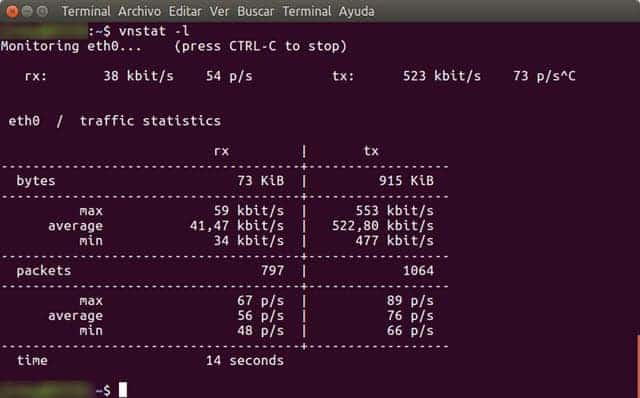 bandwidth monitoring tool ubuntu server