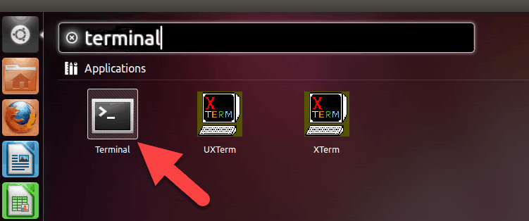 Access Ubuntu treminal grom GUI.