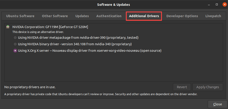 ubuntu check nvidia driver version