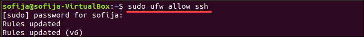 command to allow ssh connections