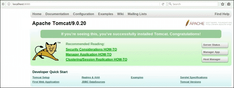 Apache Tomcat Splash Page