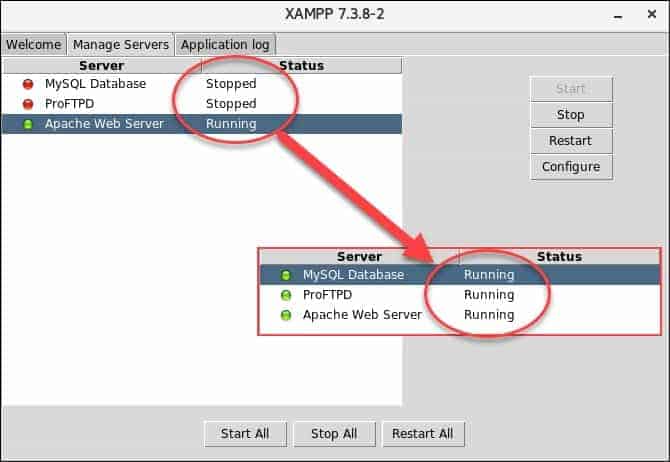 Xampp centos 7 настройка