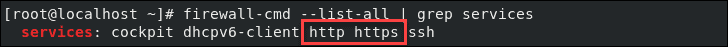 http and https displayed in services