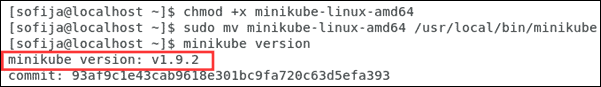 Verify Minikube installation.