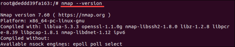 how to check nmap version