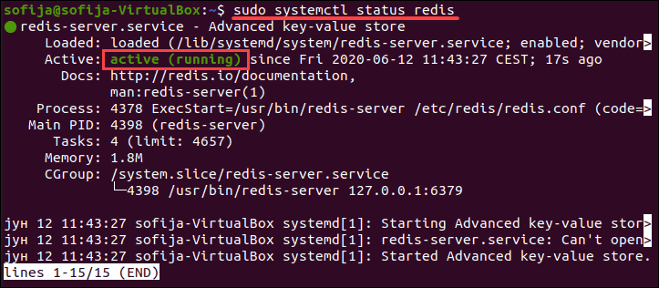 ubuntu install redis server