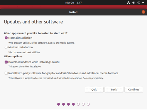 install-Ubuntu-UpdateAndSoftware