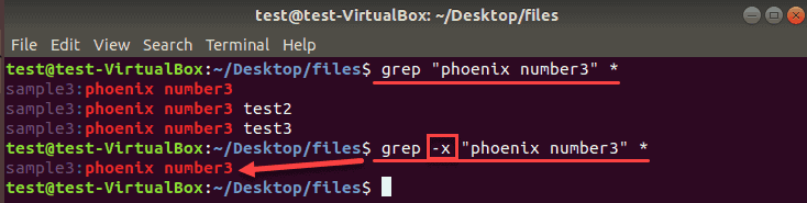 grep command in linux