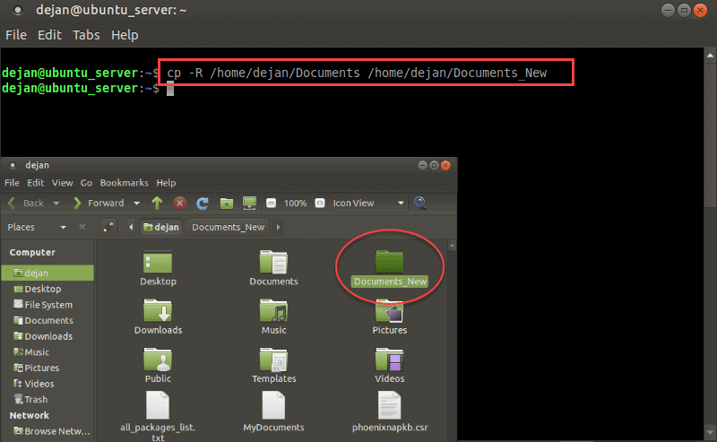 copying files in linux from one server to another