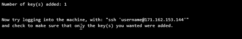 copying public key ssh