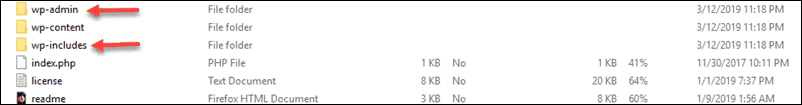 Overwriting WordPress core files to resolve 500 Internal Server Error. 