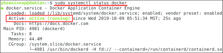 docker install debian 10