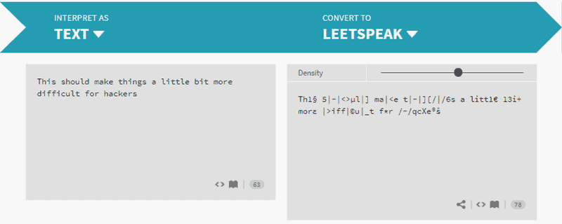 leetspeak example