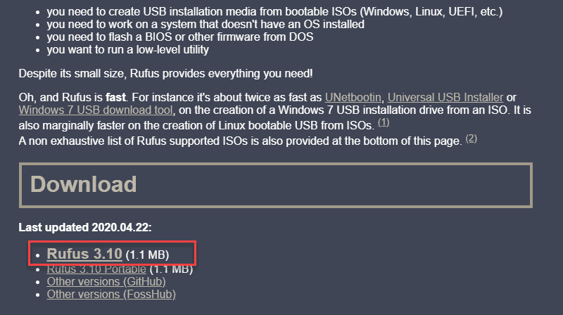 portable ubuntu usb windows repair disk