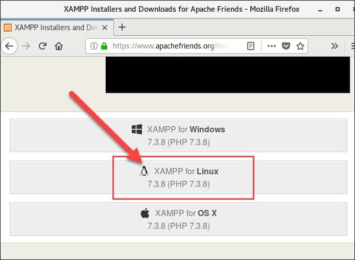 downloading xampp for linux from apache friends