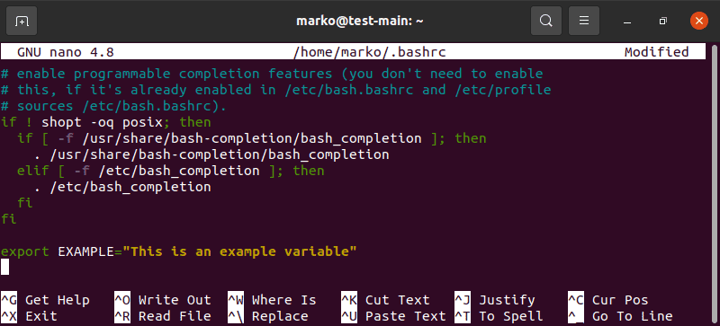 Linux Set Global Environment Variable Command Line