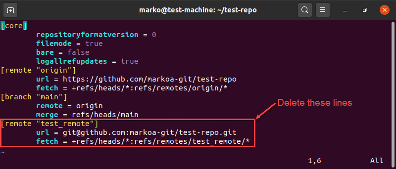 git add remote on other machine