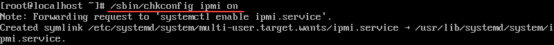Enabling the ipmitool account